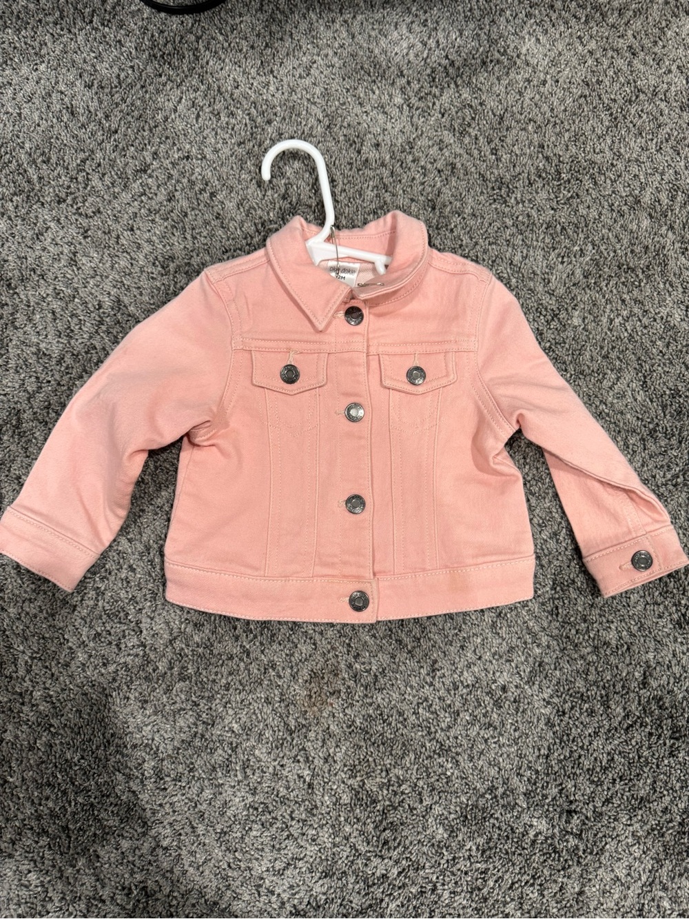 okie dokie Pink Denim Jean Jacket - Button Front